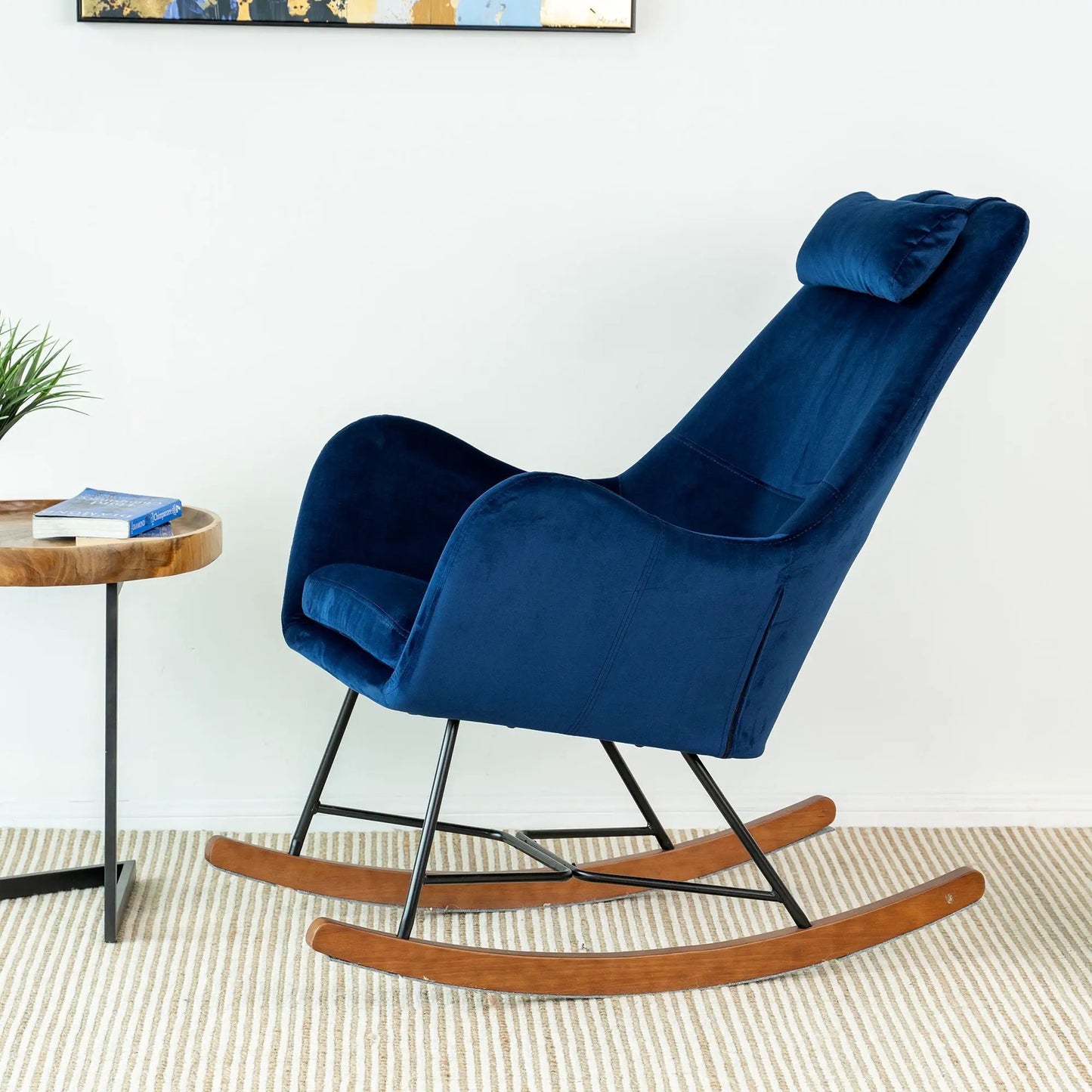 Chel Mid Century Modern Rocking Chair Lounge