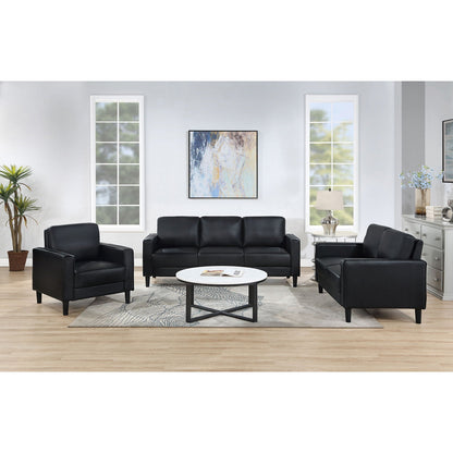 Farallone Contemporary Track Arm Plush Sofa