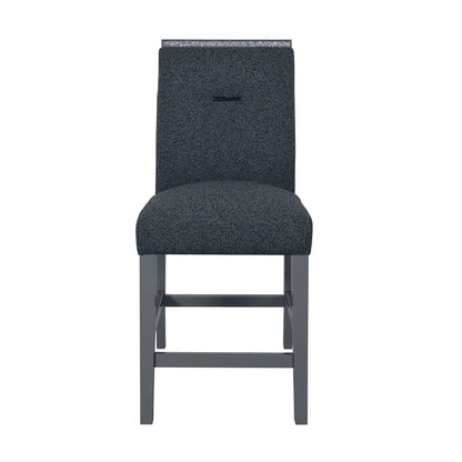 Ariya Bar Stools Set of Two in Dark Gray