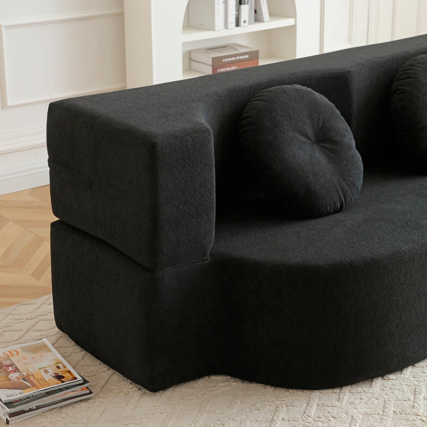 Soft Cotton Folding Sofa Bed and Pillow for Naps