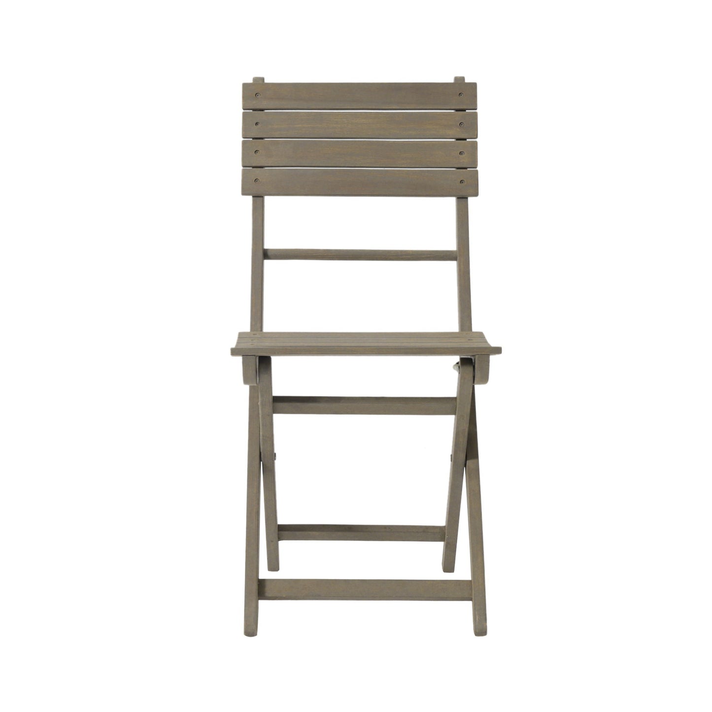 Outdoor Foldable Wood Dining Chair Set of Two