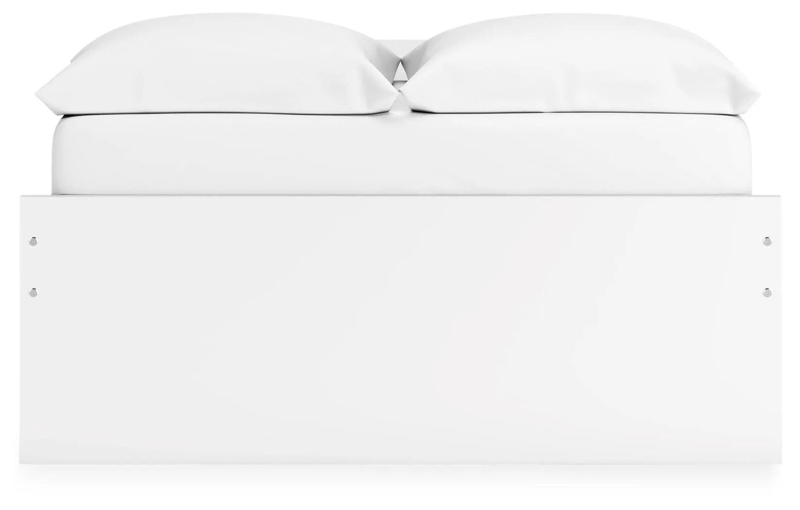 Onita Platform Bed white storage bed by Unique Piece Furniture with sleek panel base on Tampa Home & Garden Store