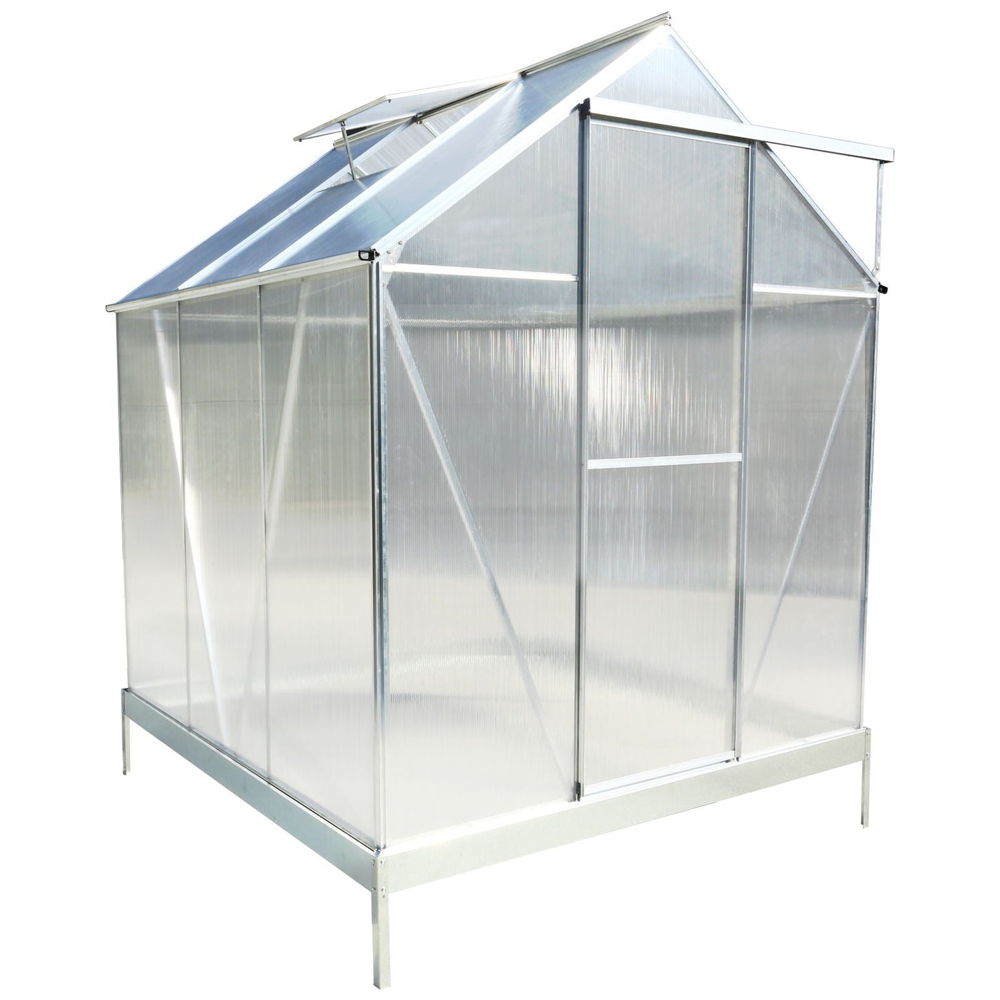 Heavy Duty Polycarbonate Greenhouse Kit and Door