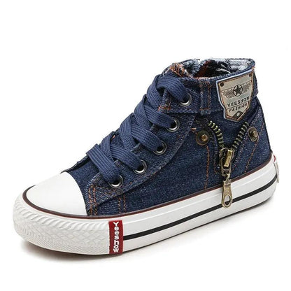 Kids Breathable Denim Canvas Casual Shoes
