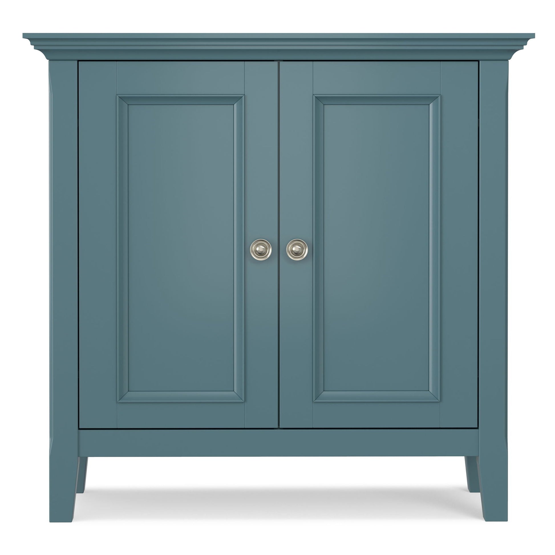 Amherst handcrafted low storage cabinet, teal cabinet with doors by HouseOfZazla on Tampa Home & Garden Store