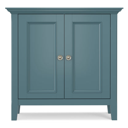 Amherst handcrafted low storage cabinet, teal cabinet with doors by HouseOfZazla on Tampa Home & Garden Store