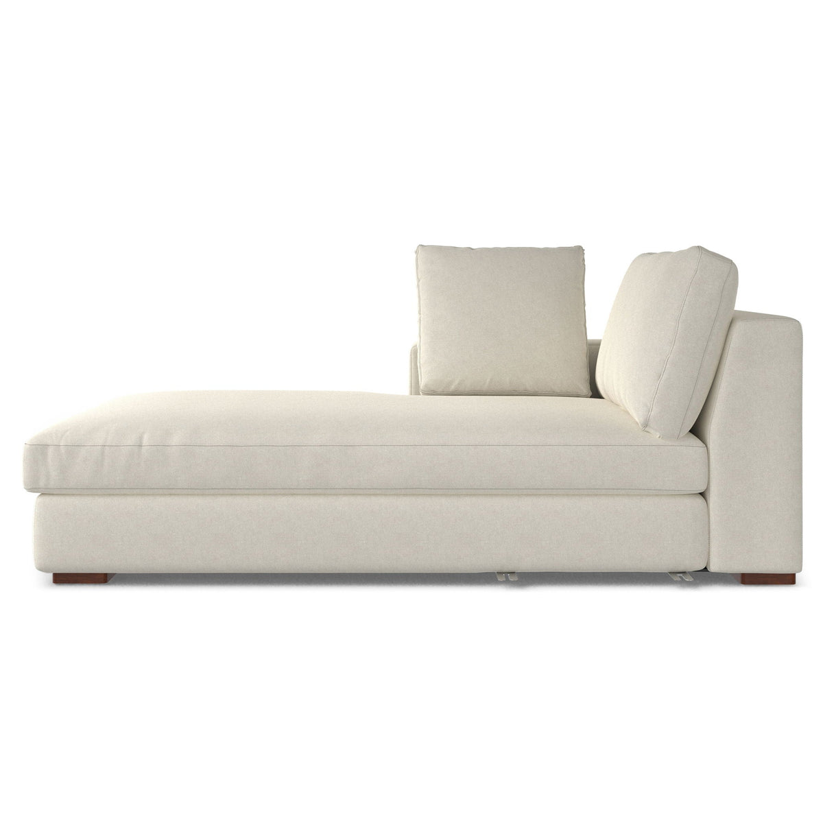 Charlie upholstered deep seater sectional sofa beige fabric with plush cushions on Tampa Home & Garden Store