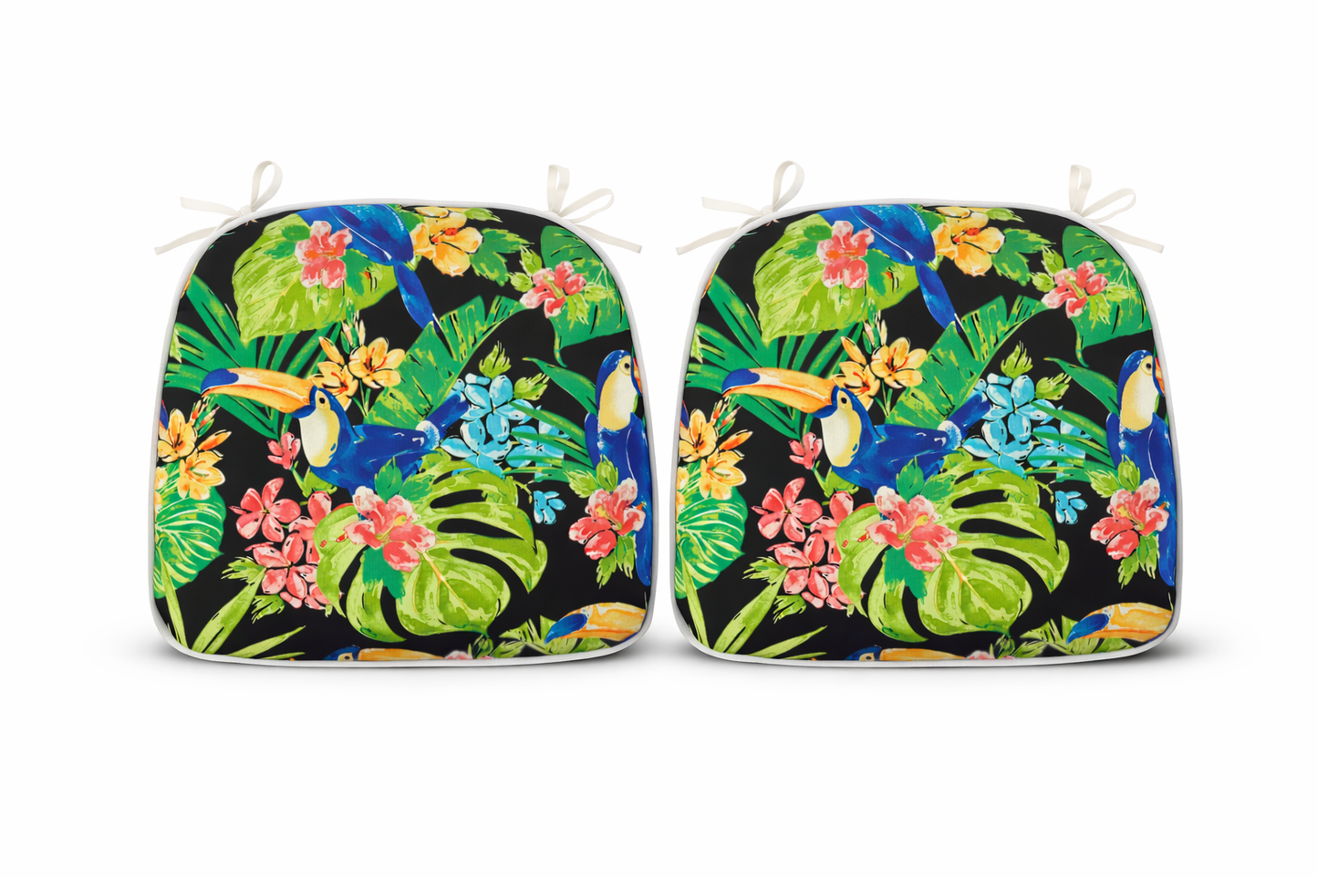 Set of Four Water Repellent Patio Chair Cushions