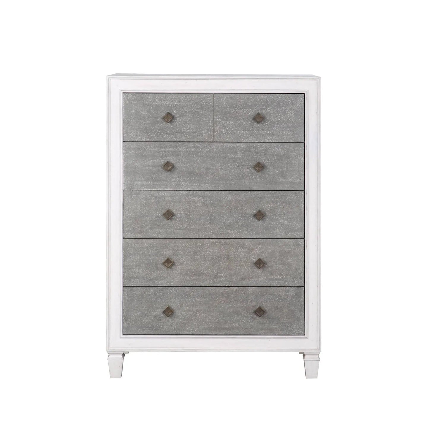 Katia Weathered Chest White and Smooth Drawers