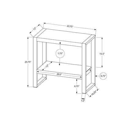 Accent Table Industrial Side Table with Flexible