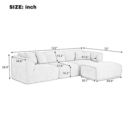 Luxury Double Needle Cut Velvet Sofa For Living