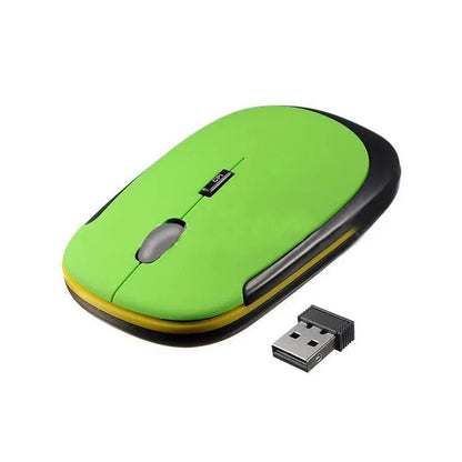 Laptop wireless mouse FLIPSTYLEZLLC lime green with USB dongle on Tampa Home & Garden Store