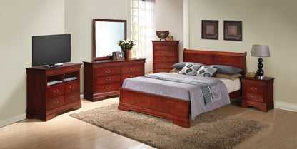 Premium Panel Sleigh Bed with Low Footboard