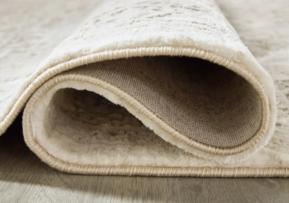 Gatwell beige plush area rug with rolled edge binding, Unique Piece Furniture on Tampa Home & Garden Store