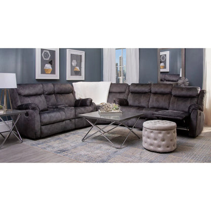 Sonet Domino Recliner Loveseat in charcoal gray upholstery by Unique Piece Furniture on Tampa Home & Garden Store