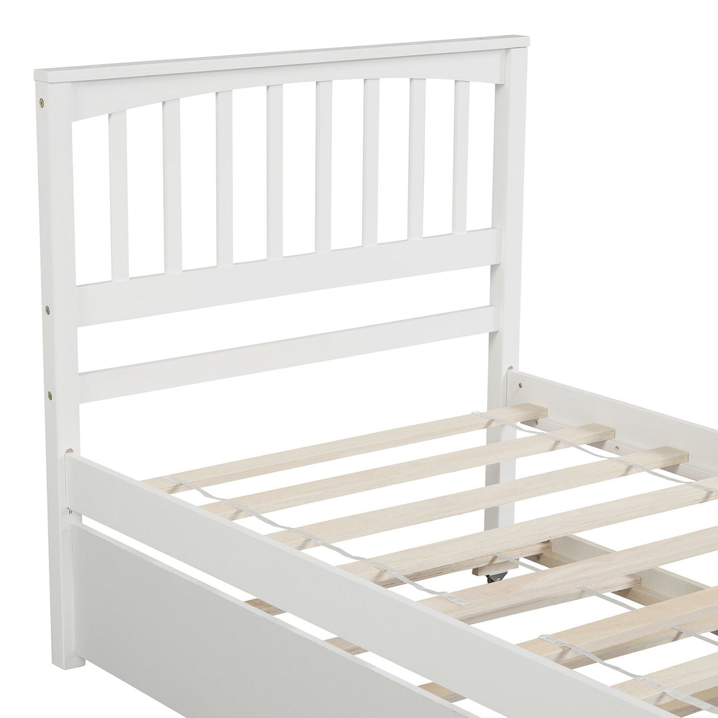 Wood Platform Bed with Headboard and Footboard