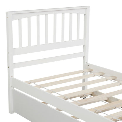 Wood Platform Bed with Headboard and Footboard