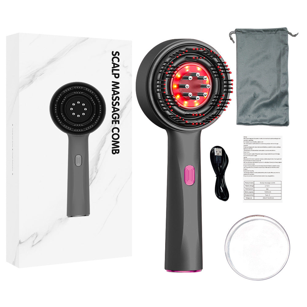 Electric Vibration Massage Comb Portable Hair Follicle Comb Scalp Oil Liquid Applicator Head Massager Hair Growth Anti Loss Care - Tampa Home & Garden Store