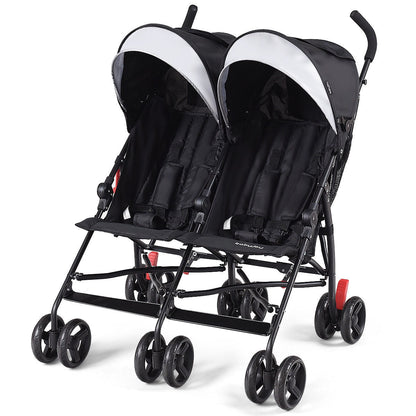 Foldable Twin Baby Double Stroller Ultralight Umbrella Kids Stroller - Tampa Home & Garden Store