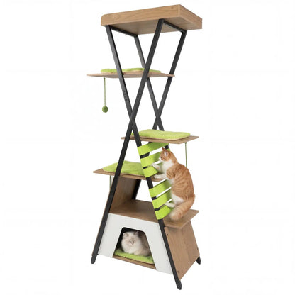 73 Inch Multi Level Cat Tree with Large Condo