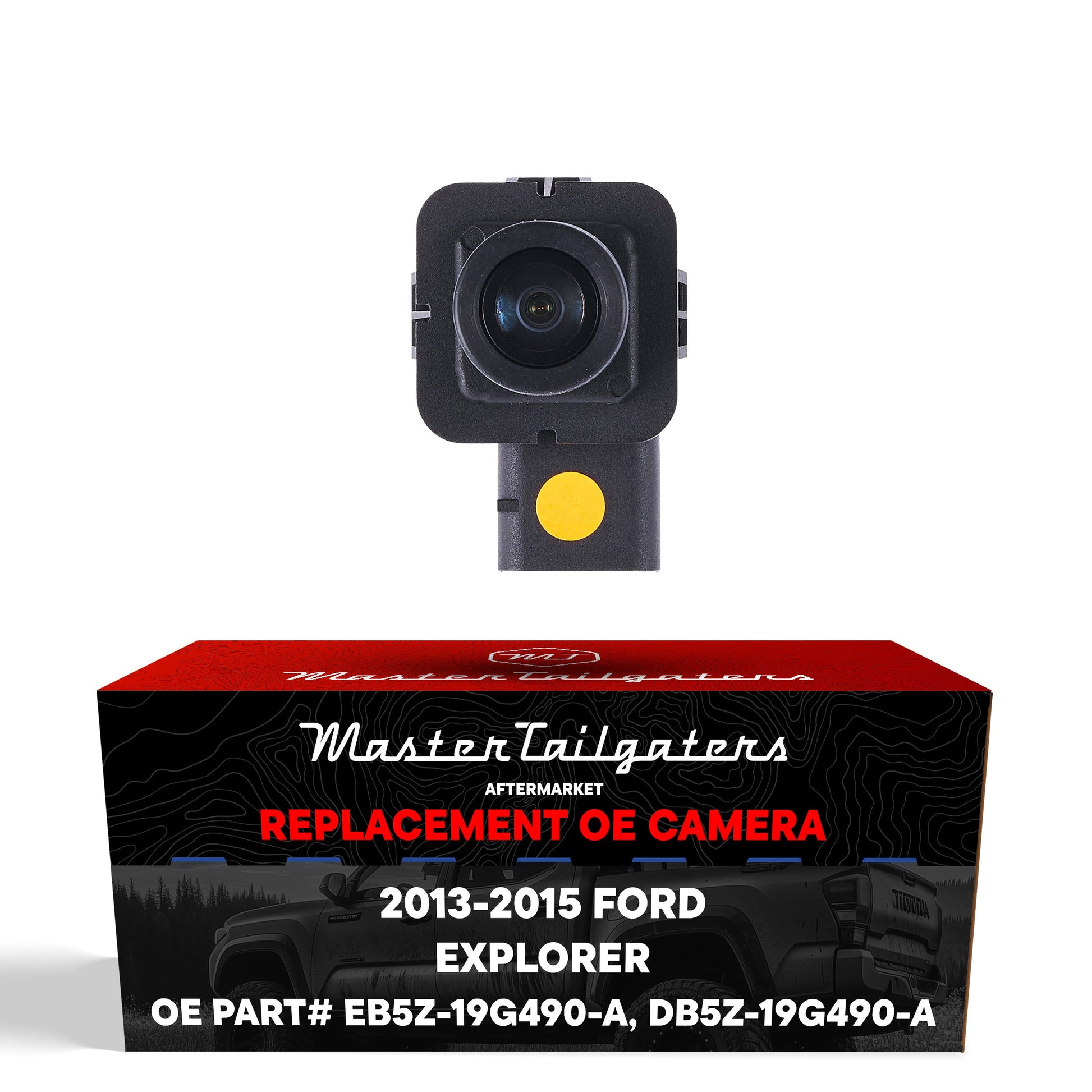 Backup camera Master Tailgaters Ford Explorer OEM 2013-2015, black square housing on Tampa Home & Garden Store