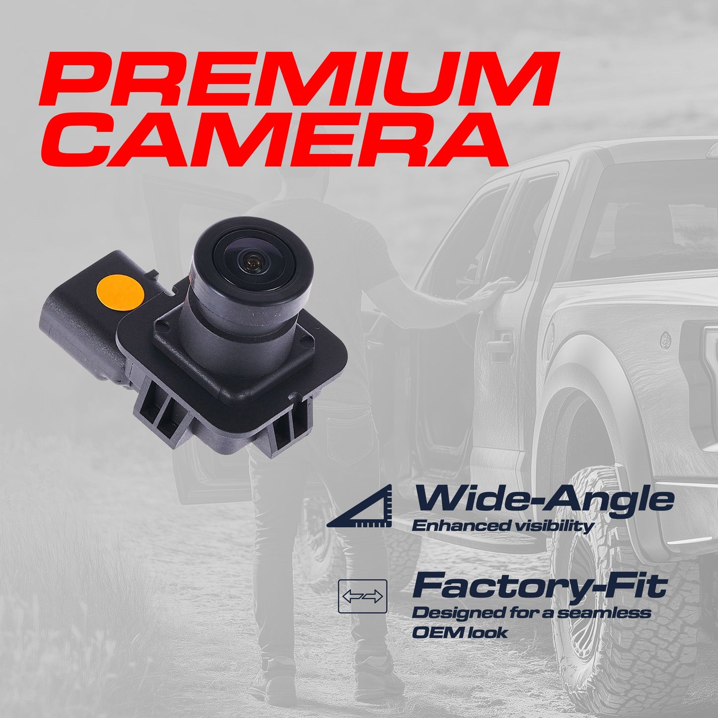 Ford Explorer OEM backup camera with wide-angle lens, black housing Master Tailgaters on Tampa Home & Garden Store