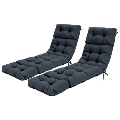 Outdoor Lounge Chaise Cushions Premium Set of Two