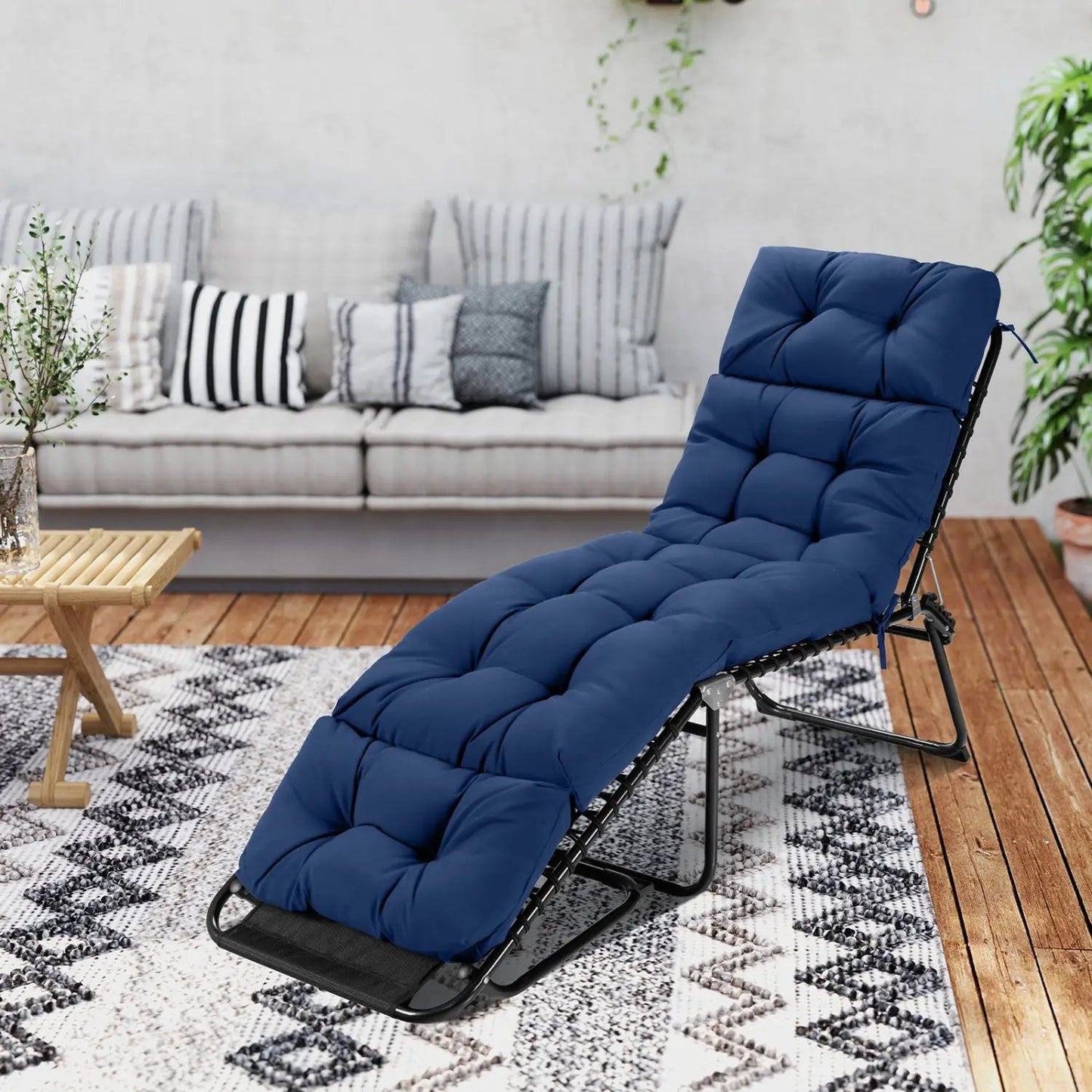 Outdoor Lounge Chaise Cushions Premium Set of Two