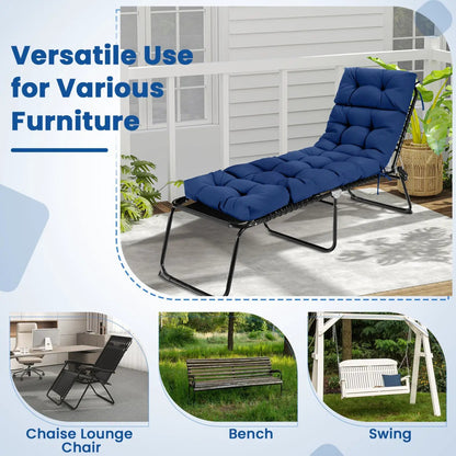 Outdoor Lounge Chaise Cushions Premium Set of Two