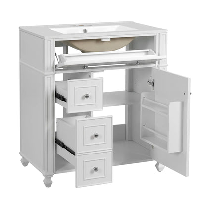 Bathroom Vanity with Sink and Soft Close Doors