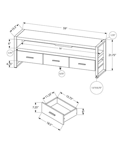 TV Stand Console by HouseOfZazla with storage drawers for entertainment center on Tampa Home & Garden Store