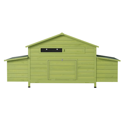 Wooden Chicken Coop with Nesting Boxes and Perch