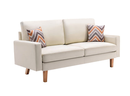 Bahamas Minimalistic Sofa and Throw Pillows