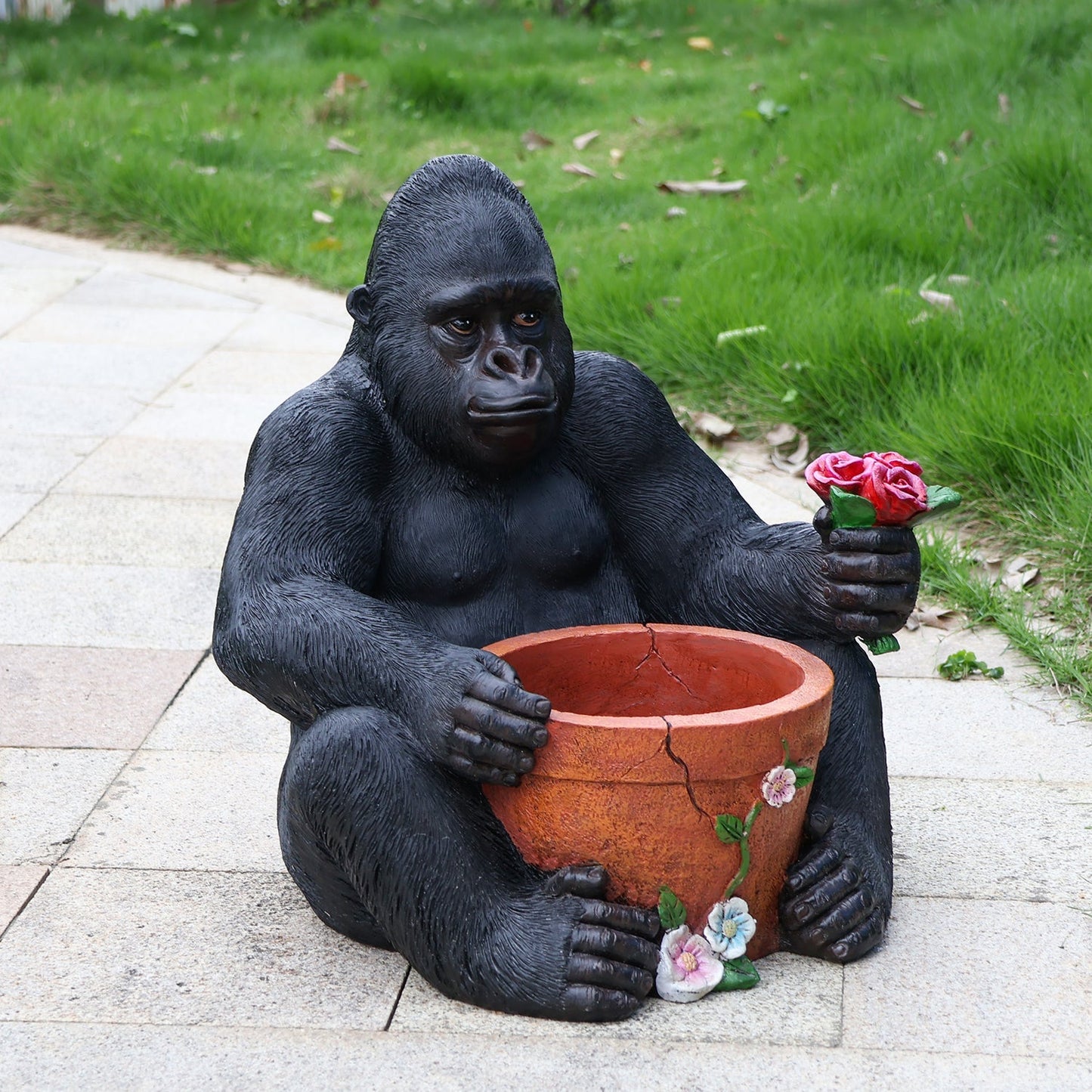 Chimpanzee Flower Pot and Outdoor Sculpture