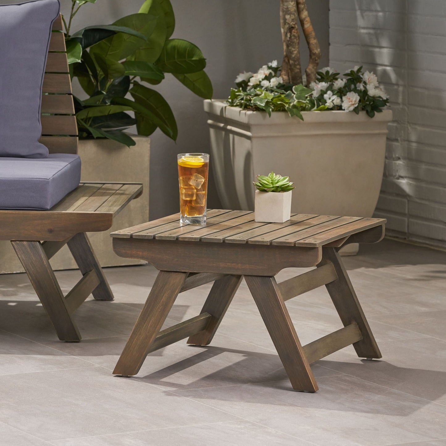 Durable Sedona Acacia Wood Outdoor Table