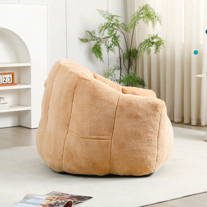 Beanbag Chair with Armrests High Density Foam