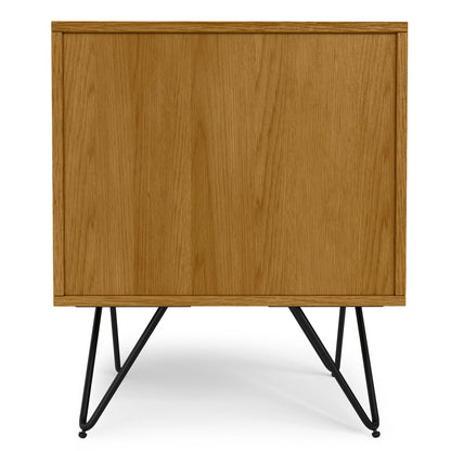 Hunter Nightstand with real wood veneer in light brown finish, accent nightstand on Tampa Home & Garden Store