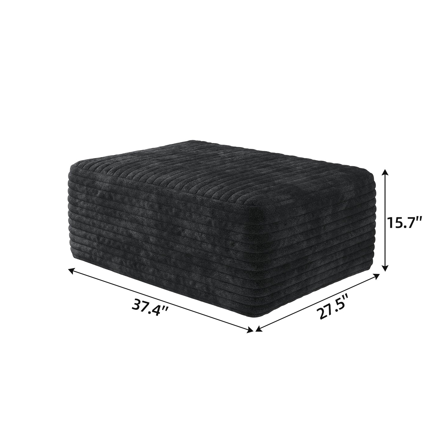 Stylish Corduroy Sofa Ottoman and Living Room
