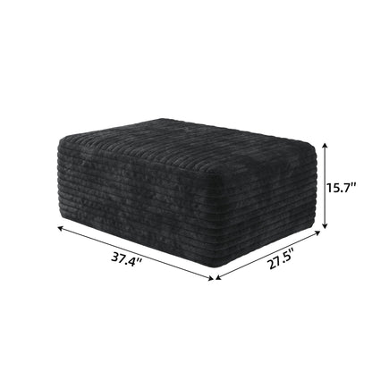 Stylish Corduroy Sofa Ottoman and Living Room