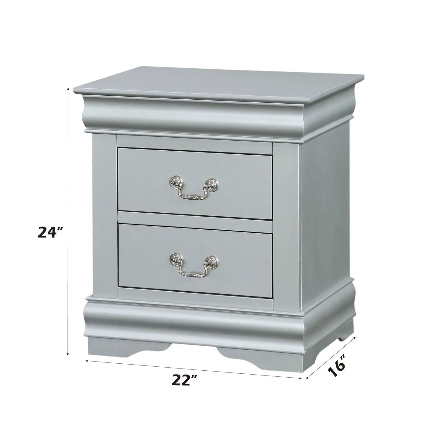 Louis Philippe III Sleek Design Nightstand