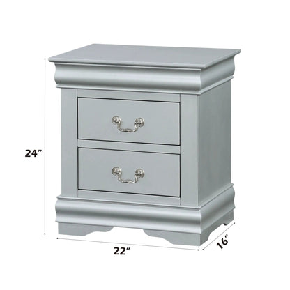 Louis Philippe III Sleek Design Nightstand