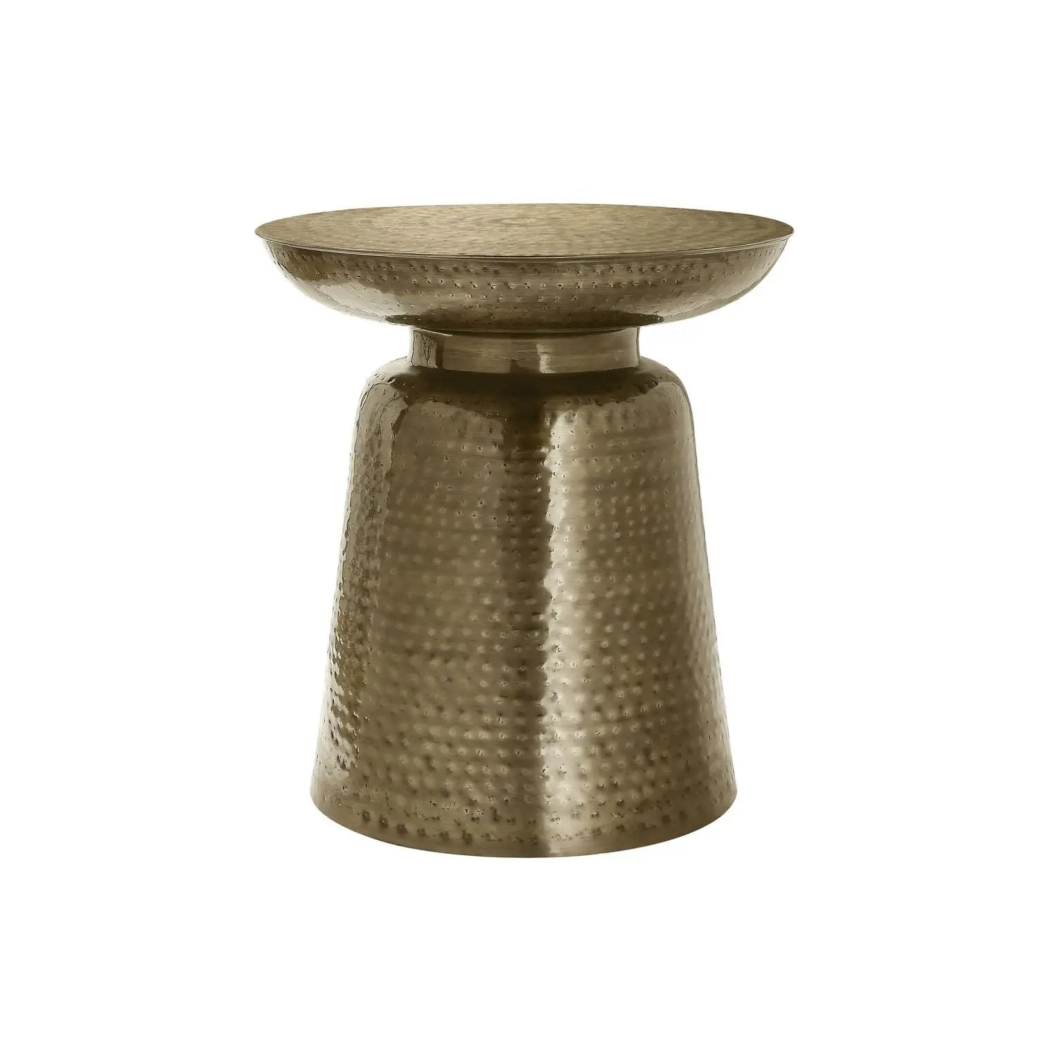 Drum accent side table hammered bronze finish by Unique Piece Furniture on Tampa Home & Garden Store