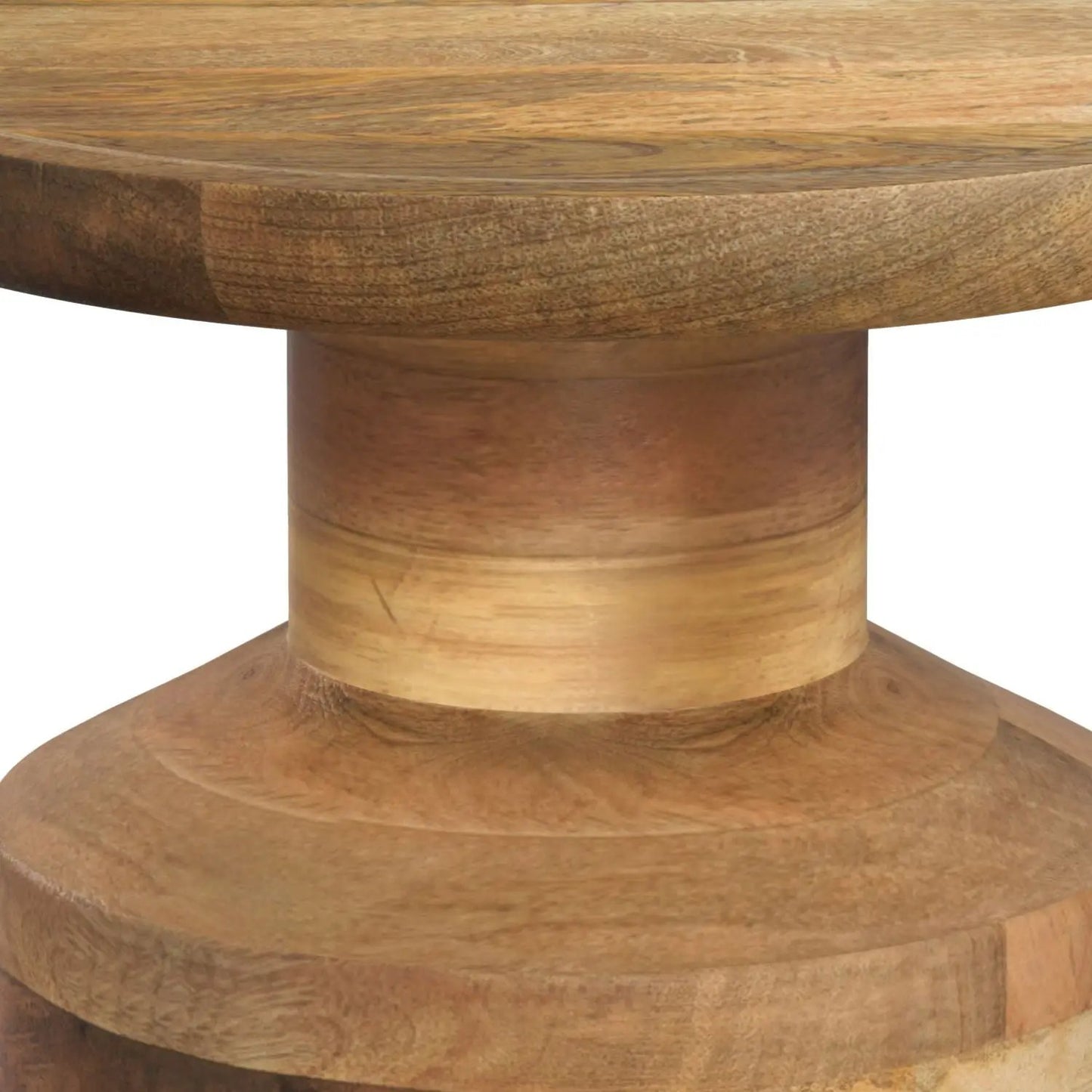 Haynes Handcrafted Wooden Accent Side Table