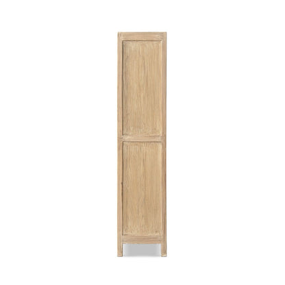 Arden 2-Door Bookcase Storage Cabinet natural wood finish by HouseOfZazla on Tampa Home & Garden Store