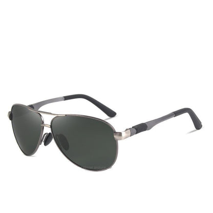 Stevvex STS9NC17036DPR polarized sunglasses with aluminum alloy frame dark green lenses on Tampa Home & Garden Store