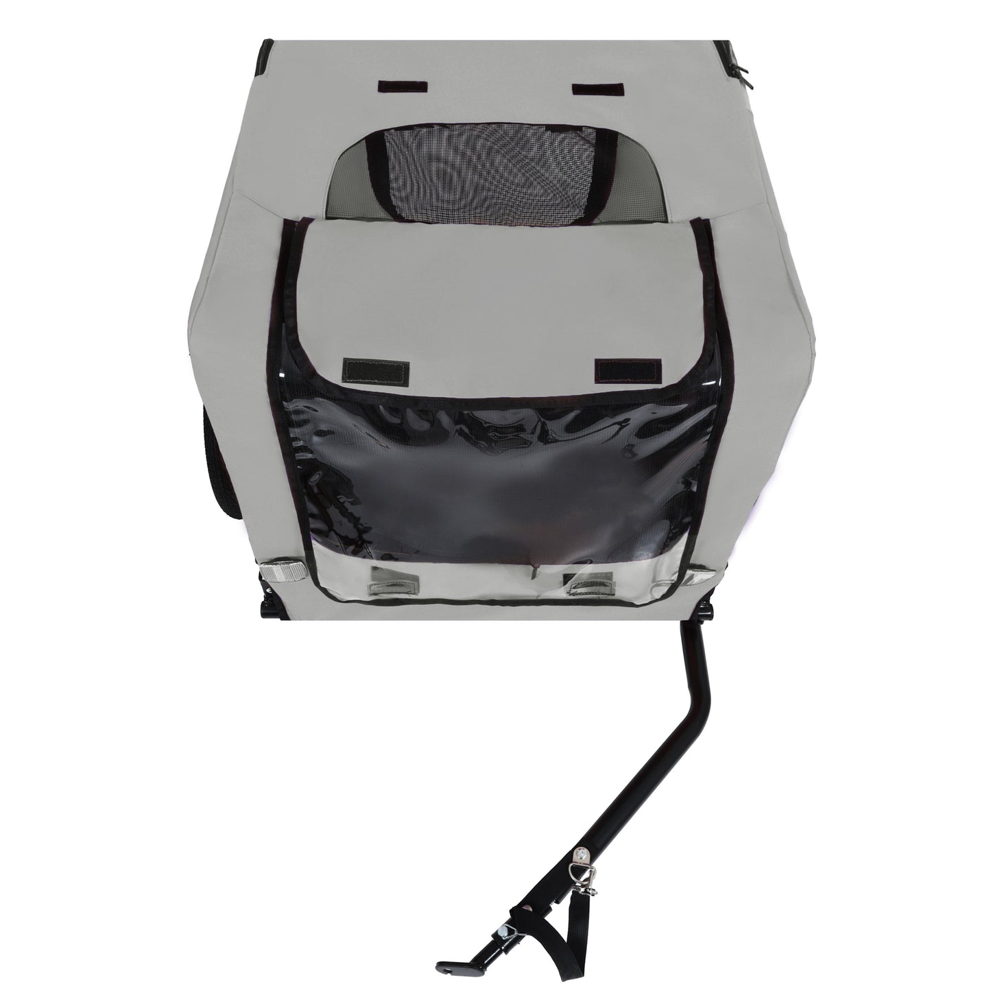 Outdoor Heavy Duty Collapsible Pet Bike Trailer by HouseOfZazla with gray fabric on Tampa Home & Garden Store