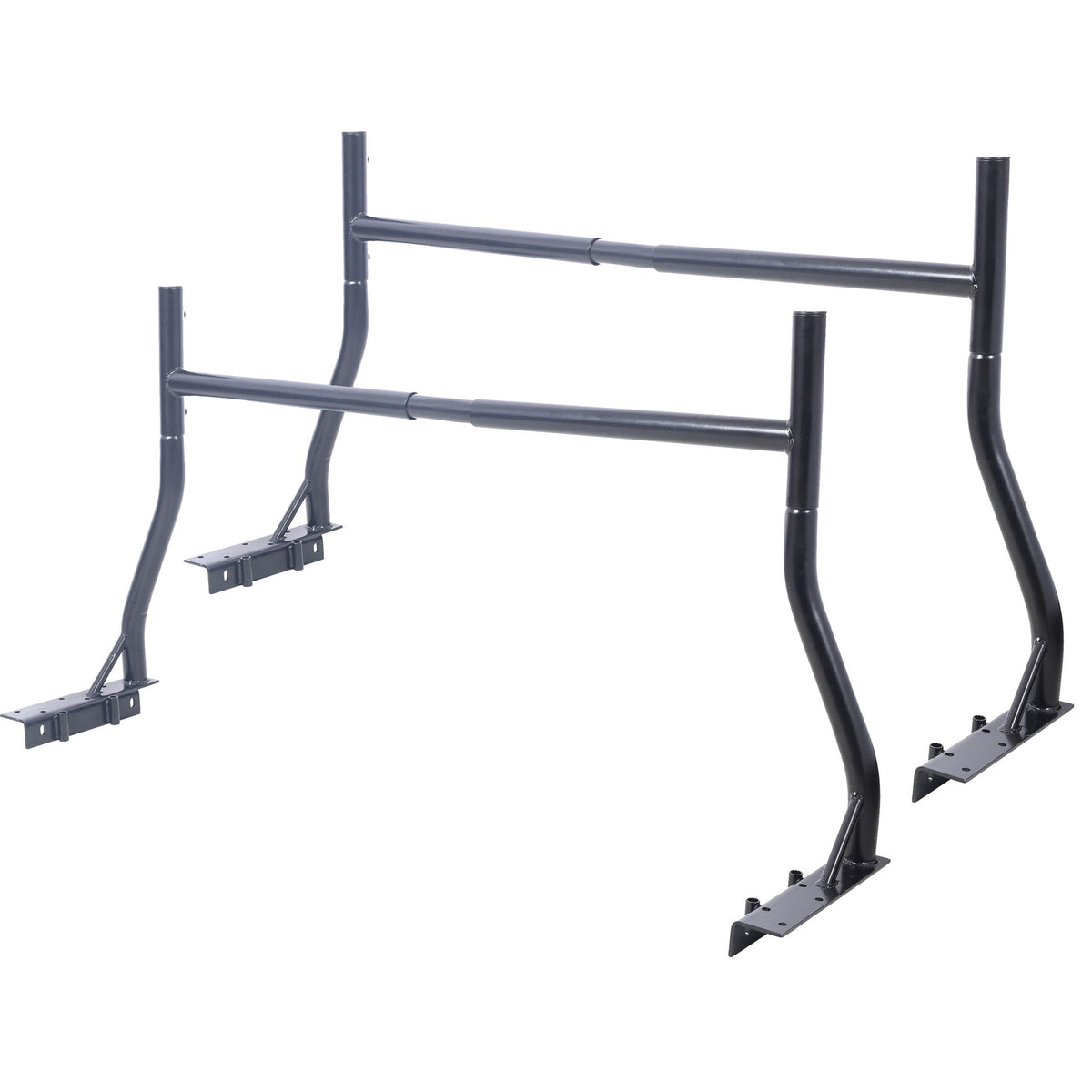Heavy duty extendable steel truck ladder rack set of 2 in black with mounting brackets on Tampa Home & Garden Store