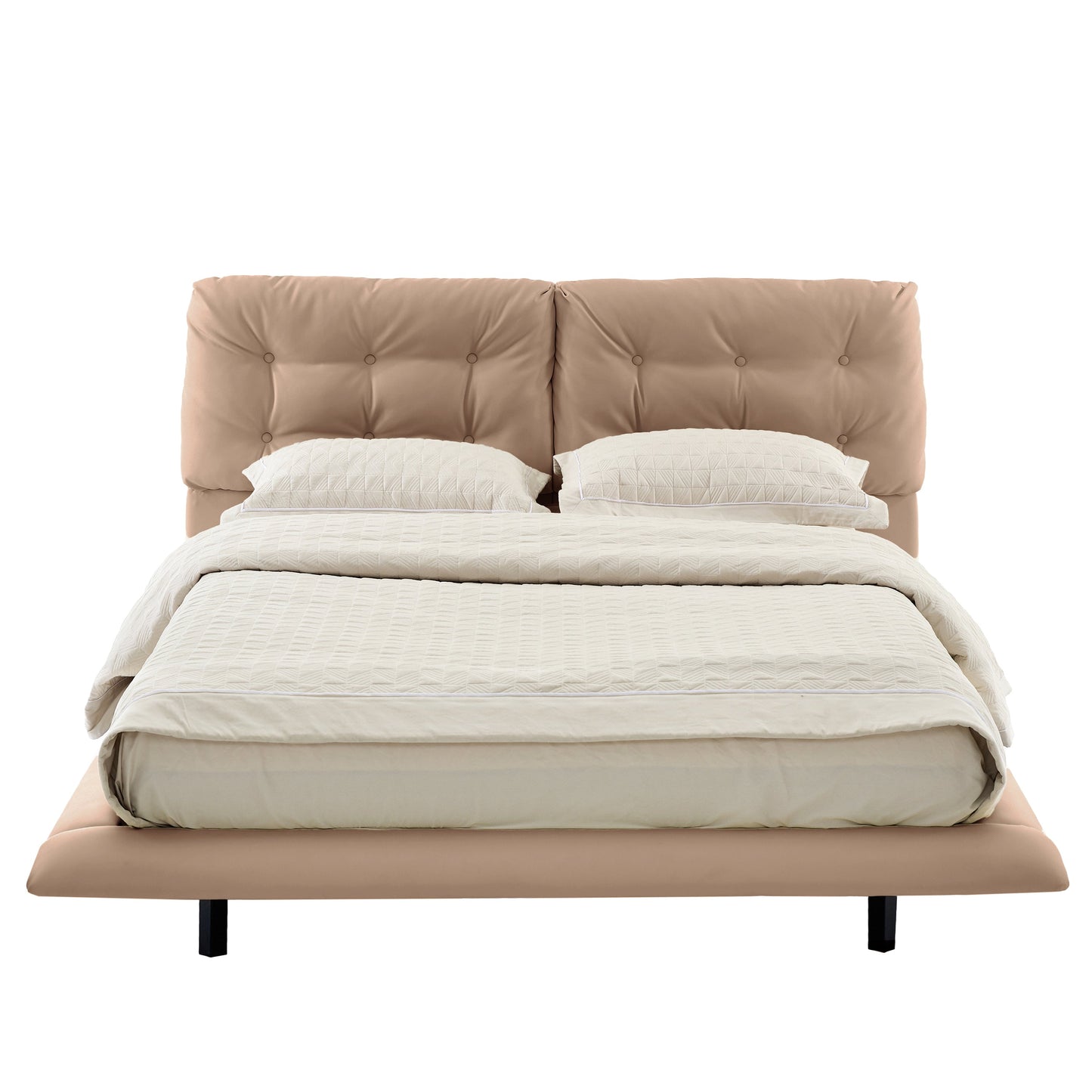 Queen Size Floating Bed Frame With Led Strip