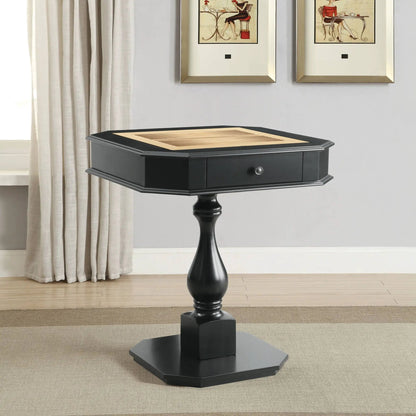 Bishop Reversible Chess Checker Table with Tray