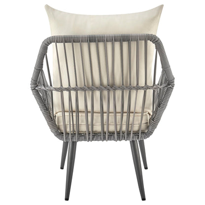 Modern Three Piece Outdoor Patio Conversation Set